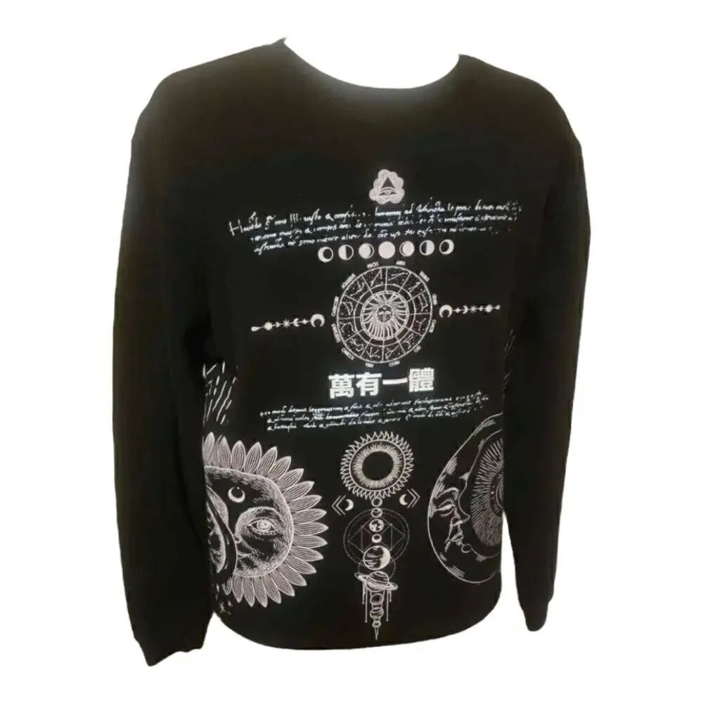 Blind Rooster Crewneck Sweatshirt Tokyo Astrology Men’s Small Art Fashion